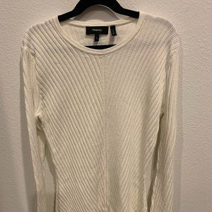 Theory White Knit Top